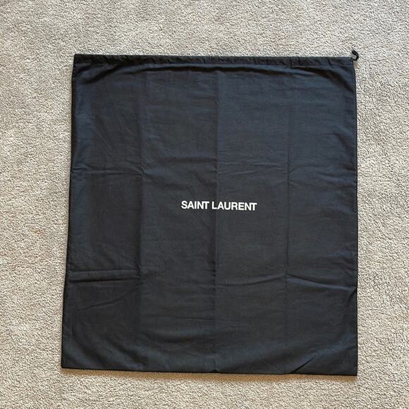 Saint Laurent XL Black Drawstring Dust Bag 28” x 25” – Like New - Picture 1 of 3